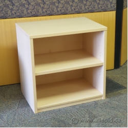 Blonde 30" 2 Shelf Bookcase with Adjustable Shelves